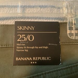 Banana republic olive skinny pants